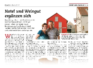 Hotel und Weingut ergänzen sich